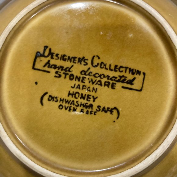 Designers Collection Honey Pattern Japan  Set of 2 Coupe Cereal Soup Bowls - Picture 5 of 5